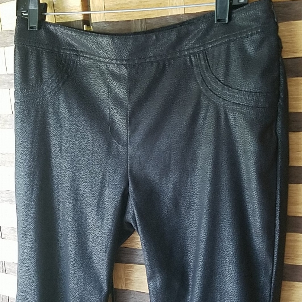 Chico's black label stretch side zip pants